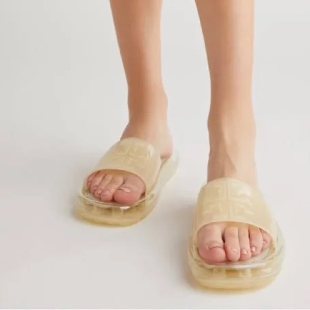 Tory Burch bubble jelly slides